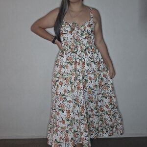 Arula For Amazing You Women’s New Without Tags Long Floral front knot dress B